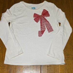 Garanimals Cream Long Sleeve Shirt with Red Bow